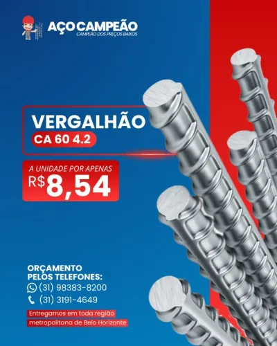 Vergalhão CA-60 4.2