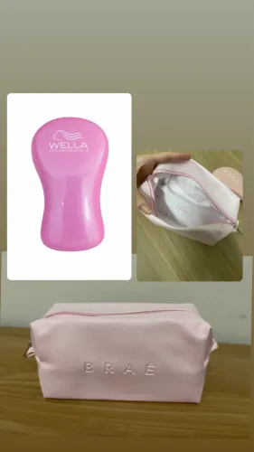 Kit escova Wella + bolsa pequena da Braé (Novo)