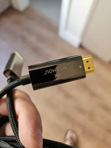 Cabo HDMI fibra óptica 2.1 8k Moshou earc hdr10 5 metros