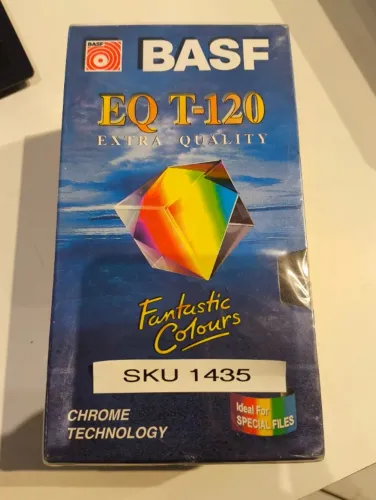 FITAS VHS BASF EQ T-120 FANTASTICS COLOURS LACRADAS 3 UNIDADES