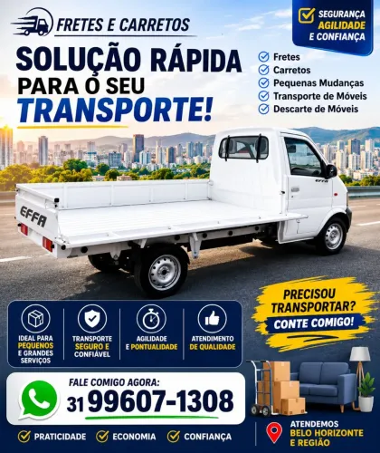 Frete carreto e pequenas mudanças 
