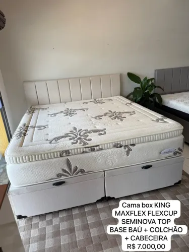 Cama Box KING MAXFLEX SEMINOVA - ENTREGO