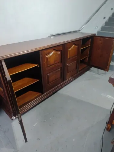 Balcão Buffet antigo em madeira maciça Imbuia