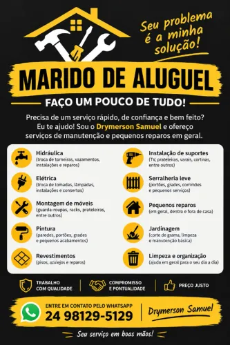 Marido de Aluguel, serviços em geral