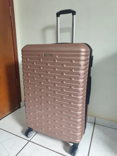Mala de Viagem Grande (40 kg - cor rose) 