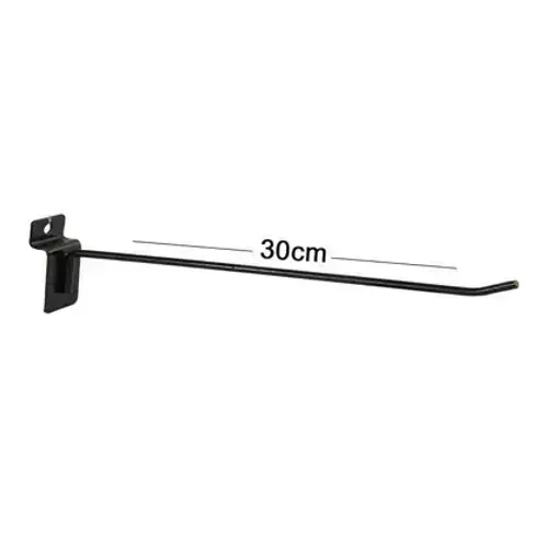 100 Ganchos P/ Painel Canaletado De 30cm Preto