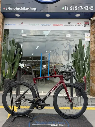 SPECIALIZED TARMAC SL7 - 56 - SHIMANO ULTEGRA Di2 24V - RODAS ELITE CARBONO - POTÊNCIA
