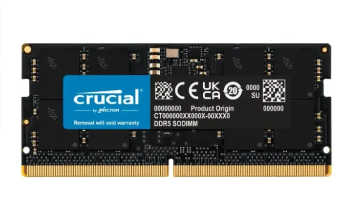 Memória Ram Para Notebook Sodimm Cl40 Crucial, 16GB, 4800mhz, DDR5 - CT16G48C40S5