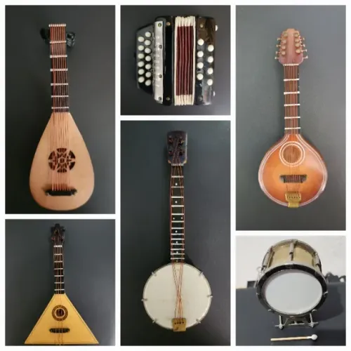 Coleção 30 Miniaturas Instrumentos Musicais
