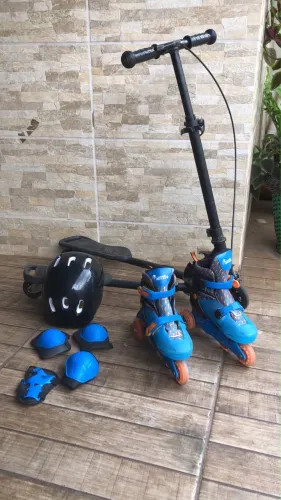 Patinete e patins número 36