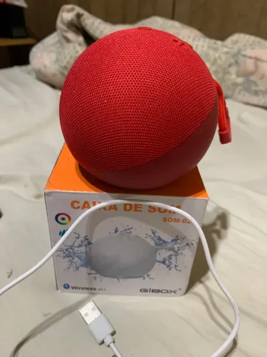 Caixa de som com Bluetooth