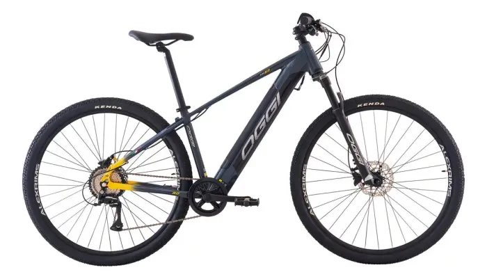 Bicicleta Oggi E-bike Bw 8.0 Com Acelarador 2024 Cor Cinza/amarelo nova 
