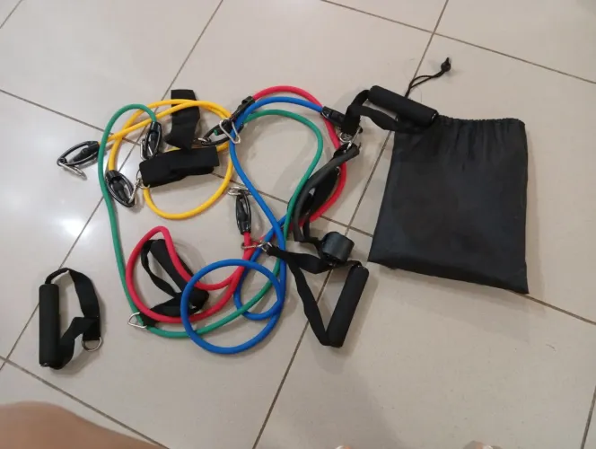 Jogo de elástico para exercícios 