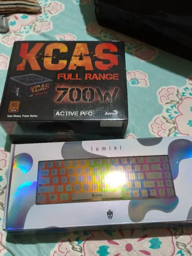 FONTE GAMER CKASS FUL RANGER 700W PFC ATIVO 80 PLUS (LACRADA) + BRINDE TECLADO MECÂNICO