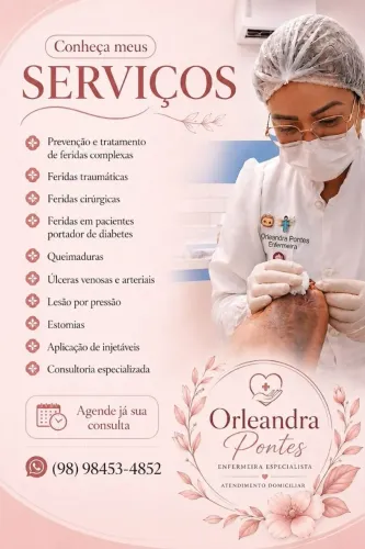 Tratamento Especializado de Feridas e Curativos a Domicílio ? Enfermeira Especialista