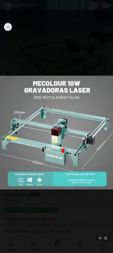 Gravadora laser 10w
