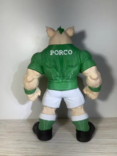 Mascote do Palmeiras - PORCO - 3D multipartes 25x20 cm