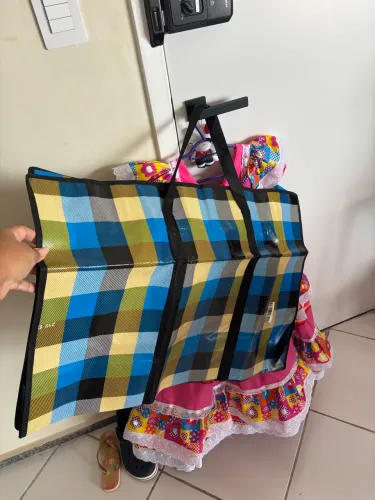 Sacolão bolsa com zíper sacoleiras
