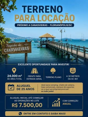 Imóvel para aluguel tem metros quadrados em Canasvieiras - Florianópolis - SC