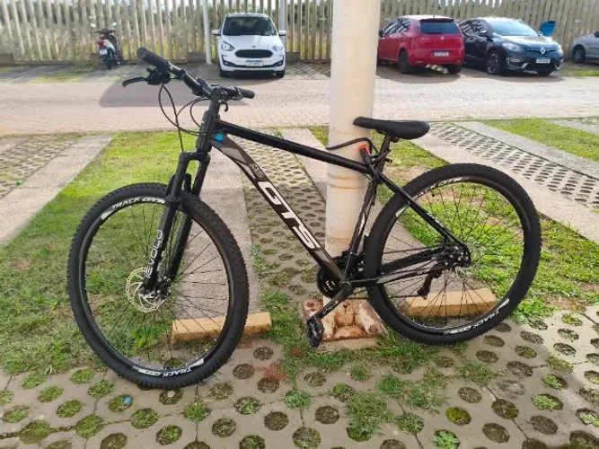 Bicicleta Aro 29 Gts Pro M5 Track 24 Marchas Freios A Disco Cor Preto E Cinza Quadro 
