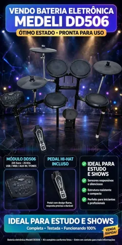 Bateria eletrônica Medeli DD506