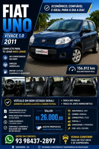 Fiat Uno Vivace/rua 1.0 EVO Fire Flex 8V 5P 2011