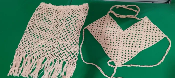Conjunto croche tamanho P