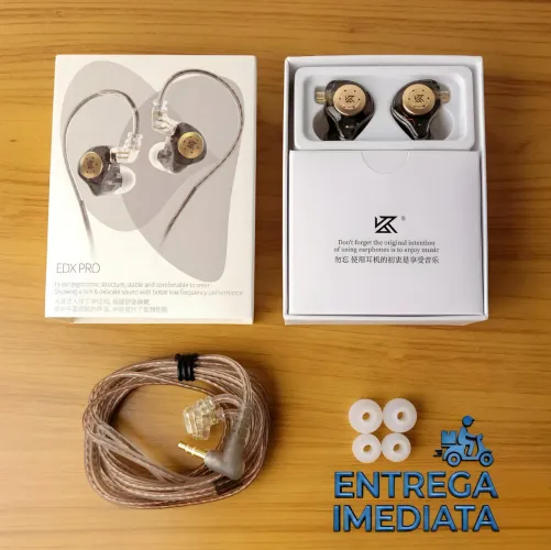 Fone KZ EDX Pro - Retorno de Palco Sem Microfone / Fone Gamer Jogos e Músicas