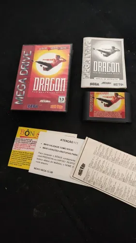 Dragon The Bruce Lee Story Mega Drive Original Tec Toy Nacional CIB! Raridade!