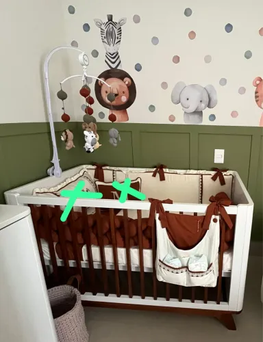 Berço americano 2 em 1 (berço e mini cama)