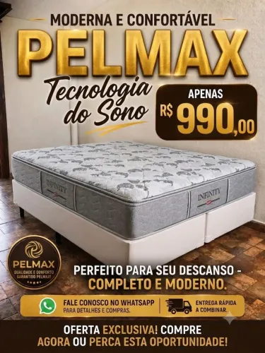Linda Cama Box Queen Size Pelmex ZeraaA
