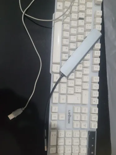 Kit teclado sem mecanico + rub usb + mause pede para seu mobilador