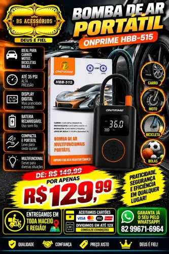 Bomba de Ar Portátil