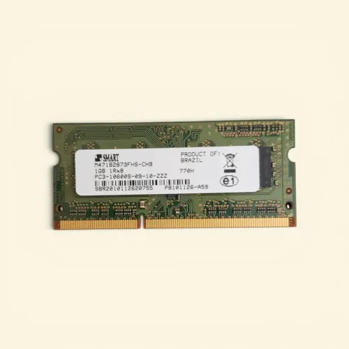 Memória Notebook DDR3 1GB 1333MHz PC3-10600S SMART