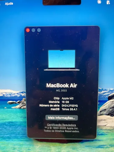MacBook Air 13? M2 16gb Ram 256 ssd - somente Campo Grande, entrega em mãos! 