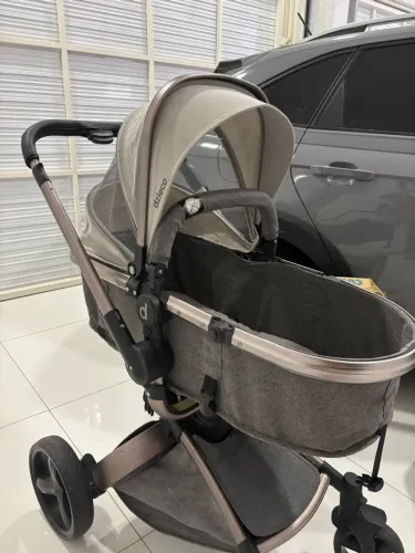 Carrinho Dzieco 360 + Moisés+ Bebê conforto + base bebê conforto