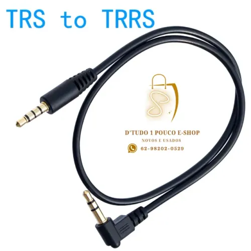 Adaptador TRS - conectar dispositivos de áudio que utilizam conectores de 3,5 mm