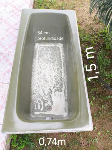 Banheira ferro fundido esmaltada sítio borracharia 