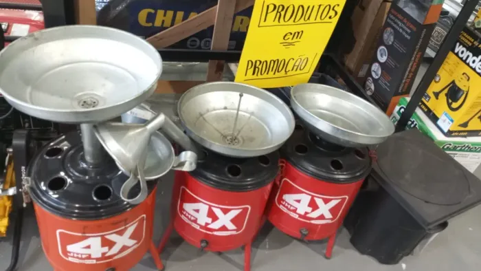 Coletor de óleo 4X JHF com funil hydronlubz