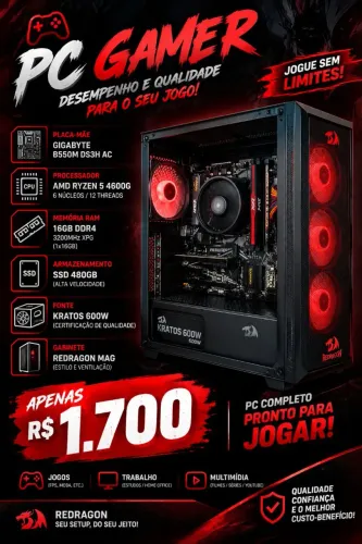 PC GAMER RYZEN 5 4600G