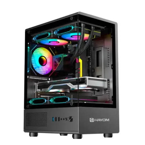 Gabinete Gamer HAYOM GB1789 - Com 3 Fans, Lacrado