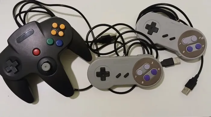 Lote Controles N64 e SNES