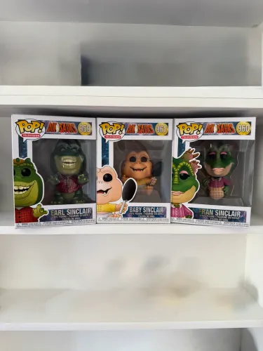 Funko Pop! Família Dinossauro (Earl Sinclair, Baby, Fran Sinclair)