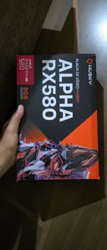 Placa De Vídeo Husky Alpha Amd Radeon Rx 580 8gb Gddr5