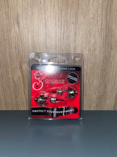 Strap Lock Trava Correia Grover Niquelado Gp800n Guitarra