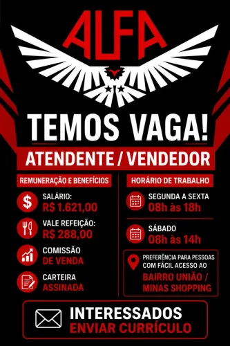 Vaga Para Atendente