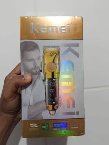 Máquina de Corte Kemei KM-1829 - Profissional e Recarregável