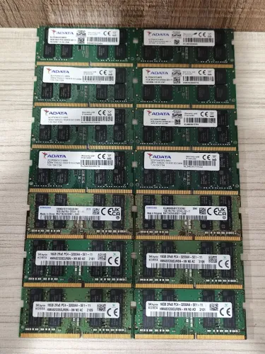 LOTE MEMÓRIAS RAM DDR4 16GB NOTEBOOK