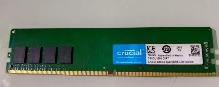 Memórias DDR4 8gb Crucial
