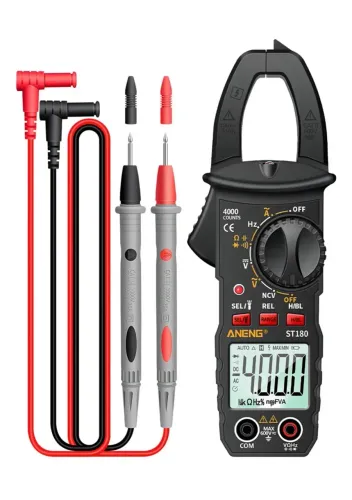 Alicate Amperímetro Digital Profissional Aneng St180 Nfe